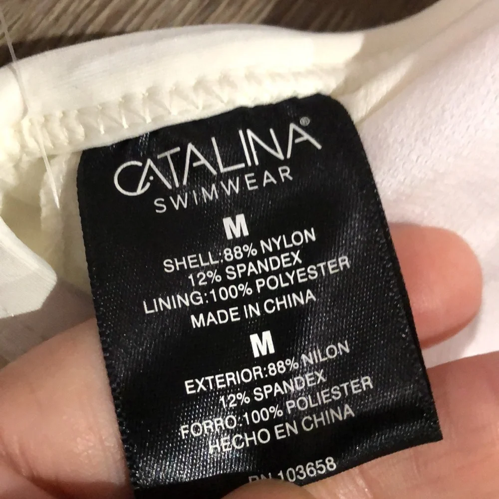 NWT! - CATALINA SWIMWEAR Cream & Gold Bikini Set